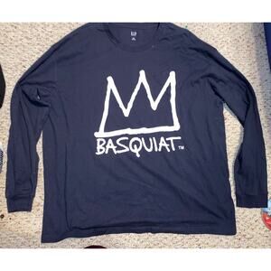 Gap X Jean-Michel Basquiat Graphic Long Sleeve T-Shirt Mens Size XXL